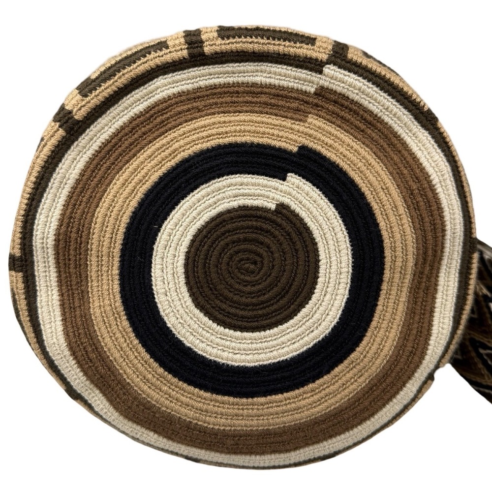 Wayuu Mochila Bag Handmade Woven Crossbody Boho Tribal Bucket Bag - Picture 4 of 7
